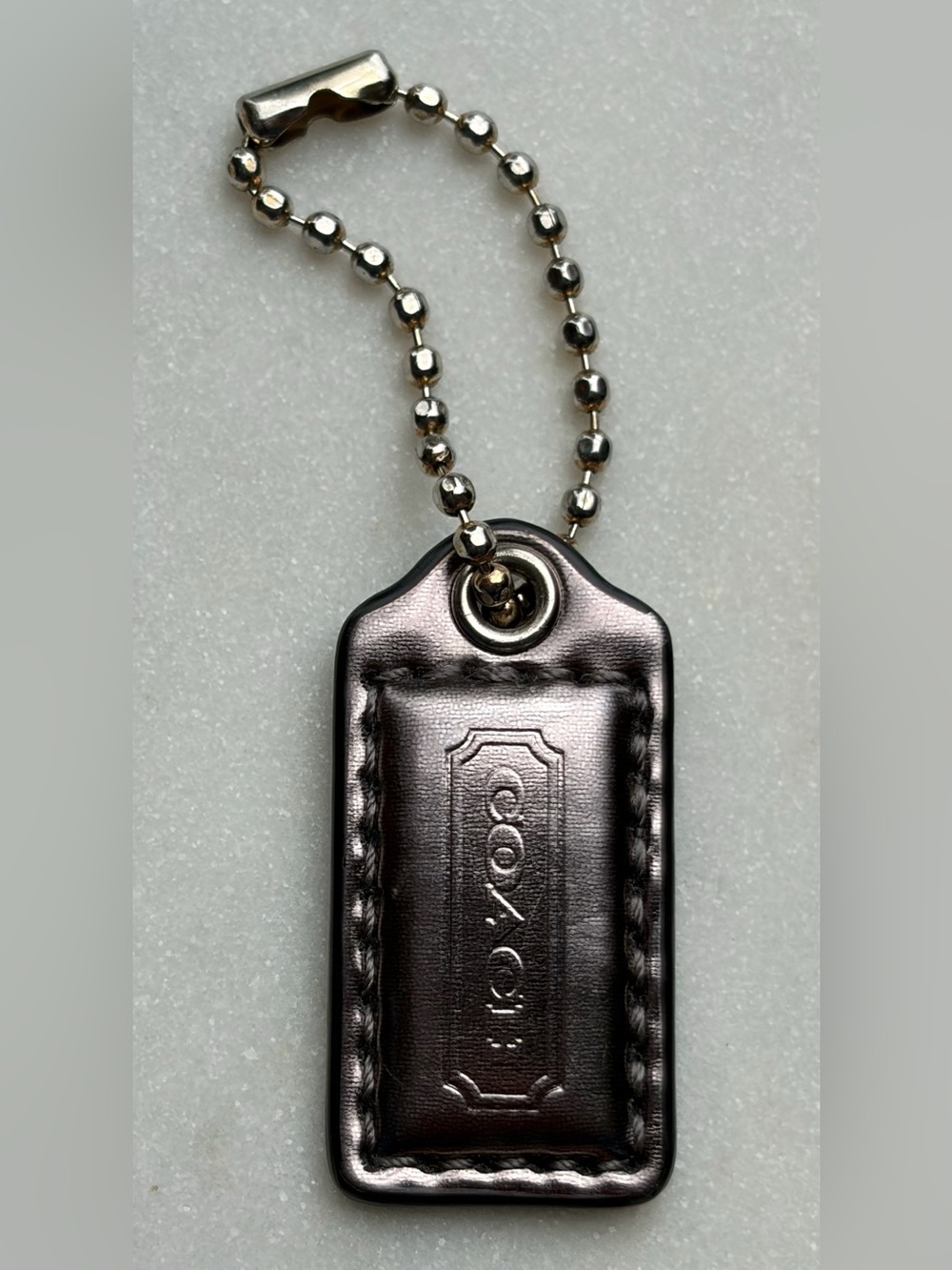 Coach Hangtag Chrome Metallic Silver Nickel Replacement